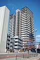 盛岡駅前から見たプレミスト盛岡駅前GATE-TOWER