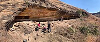 2022 excavation of Zone 1 rock shelter led by Guido Schreurs