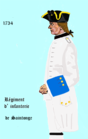 régiment de Saintonge de 1734 à 1762