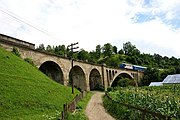 Railway viaduct in Telciu