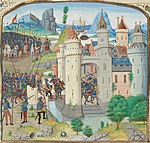 Depiction of the Battle of Calais
