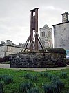 Color photograph of a structure used for execution