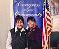 Theresa Burroughs and Terri Sewell