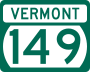 Route 149 marker