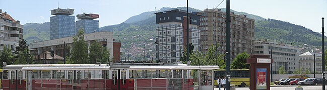 View onto Marijin Dvor, Sarajevo