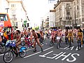 Image 9People taking part in the World Naked Bike Ride in London, 2012 (from Nudity)