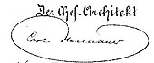 signature de Karl von Hasenauer