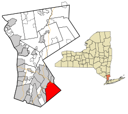 Location in Westchester County and the state of New York