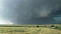 The record-breaking 2.6-mile (4.2 km) wide El Reno, Oklahoma tornado.