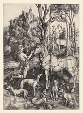 Albrecht Dürer, Visione di sant’Eustachio, 1501 ca., Amsterdam, Rijksmuseum