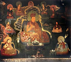 The Fourth Red Hat Karmapa and several incarnations of the Dorje Phagmo