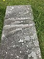 Grave of Alice Kipling, St John the Baptist Church, Tisbury, Wiltshire, England.