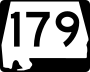 State Route 179 marker