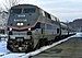 An Amtrak train in Vermont