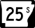 Highway 25S marker