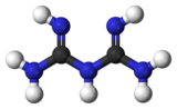 Ball and stick model of biguanide