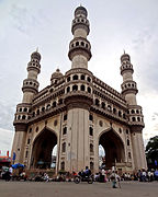 Charminar in Hyderabad (1591), an example of architecture in the Deccan Sultanates[286]