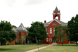 The historic court green in Accomac