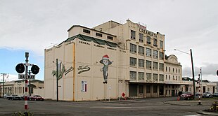 A photo of the Fleming Creamoata Mill complex