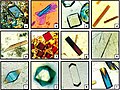 Protein crystals grown by American scientists on the Russian Space Station Mir in 1995.[81]
