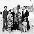 A family in the Al-Azrak oasis in Jebel ad-Duruz, Jordan, 1962.