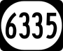 Kentucky Route 6335 marker