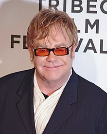 Elton John attending the premiere of The Union at the 2011 Tribeca Film Festival