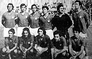 Line-up of the team in 1971