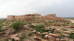 Fort with enclosed ancient buildings, Madhavaperumal temple and tower known as Madarsala