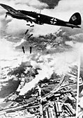 German Heinkel He 111 planes bombing Warsaw, September 1939