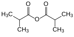 Strukturformel von Isobuttersäureanhydrid