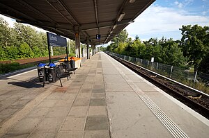 Platform of Lehnitz station