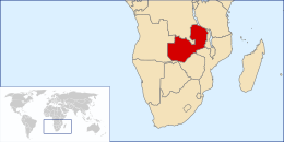 Rhodesia del Nord - Localizzazione