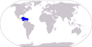 Mapa nga nagpapakita kon hain nahamutang an Caribe
