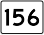 Route 156 marker