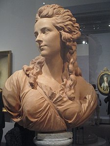 Madame Vigée Le Brun (1785), terre cuite, Paris, musée du Louvre.