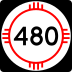 State Road 480 marker