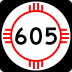 State Road 605 marker