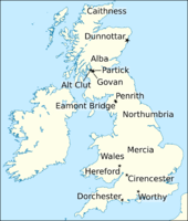 Map of Britain and Ireland