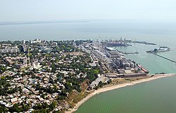 Aerial view of the port of Taganrog (2006)