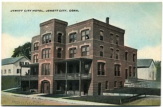 Jewett City Hotel, c. 1909