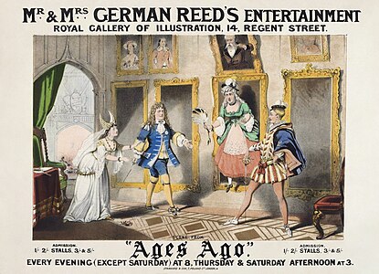 Ages Ago poster, by Stannard & Son (restored by Adam Cuerden)