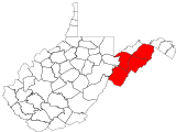 County distribution map.