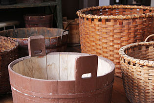 Shaker containers, Shaker Village, Pleasant Hill, KY