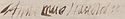 Anne Marie Louise d'Orléans's signature