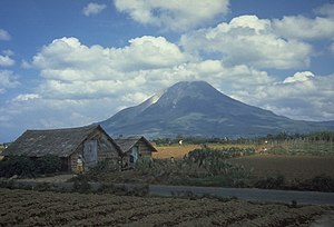 Стратовулкан Синабунг в 1987