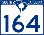 South Carolina Highway 164 marker
