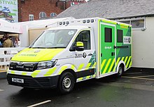 A St John Ambulance MAN TGE parked at an event