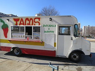A taco truck in St. Louis, Missouri