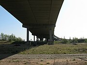 The southern piers of the viaduct